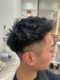 🐲ྀིストリート感MAX🐲ྀིエッジ抜群ツイストパーマ＋シルエットカット【メンズ限定カット＋ツイストパーマ】150分