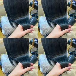 🩵寒色ワンカラー🩵 + 2 stepトリートメント +超音波アイロン【新宿/艶髪/ロング料金なし】