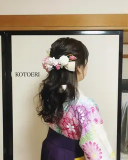 ヘアセット＋卒業袴着付け