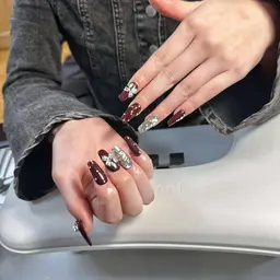 [チップ長さ出し10本]持ち込み＋アートやり＋パーツつけ放題