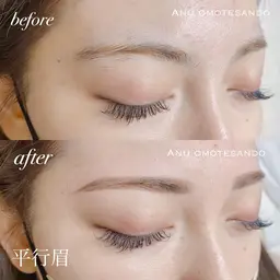 アイブロウスタイリング💫骨格に似合わせたデザイン提案✨お肌に優しいhoney wax脱毛🍯眉カット✂️眉メイク仕上げ