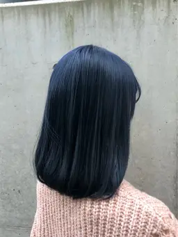 🟦【寒色カラー+ワンステップトリートメント】⭐️💙透明感・抜け感のある寒色カラーで洗練された印象に✨