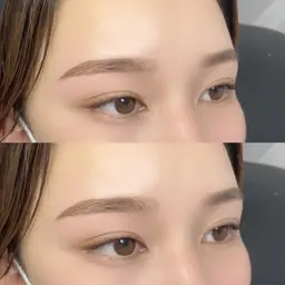 【学割U24🩵】美眉毛アイブロウWAXスタイリング+眉メイク仕上げ￥3500［眉毛］