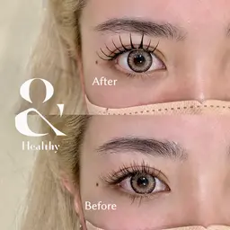 次世代パリエク🌿まつ毛エクステ×まつ毛パーマ🌿&Healthy（アンドヘルシー）フラットラッシュ100本※補足必須