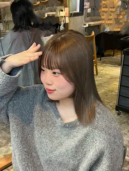 【期間限定‼️】ブリーチリタッチ&カラー(卵殻膜トリートメント付🥣✨)