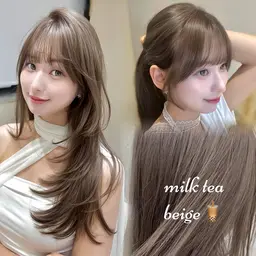 【❣️ミニモセール❣️】似合わせカット💇‍♀️+艶髪特化高級カラー🩷+超浸透トリートメント❣️ ロング料金無し！