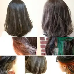 【デザインカラー】インナーorハイライトor裾カラー+トリートメント税込み価格