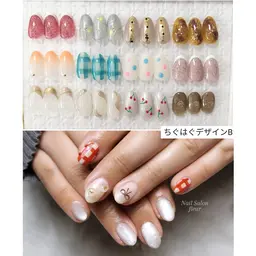 ちぐはぐデザインB　初回オフ無料(スカルプ別途)