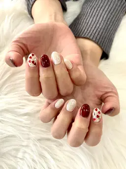 定額アートSコース🍒(シンプルデザイン)初回オフ込み、再来1ヶ月以内オフ無料、再来1ヶ月以上オフ¥550