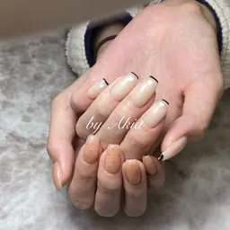 🉐スカルプ長さ出し シンプル持ち込みデザイン💅🏻初回オフ無料