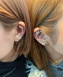 <ペア><お友達同士>耳つぼジュエリー💎10パーツ