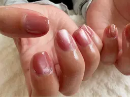 【お任せ】ジェルネイル(ワンカラーマグネット）