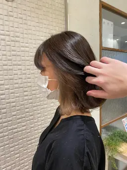 【艶髪】髪質改善カラー🌈＋極上シャンプー＋髪質髪質改善トリートメント＋コテ巻き仕上げ