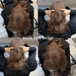 ケアカラー＋プレミアムトリートメント(4Step)ロング料金なし