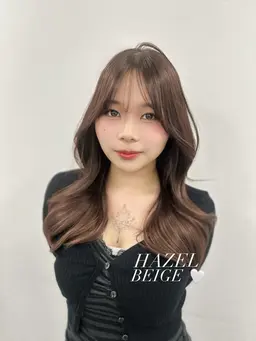 ‎🤍大人っぽ韓国トレンドワンカラー＋オリジナルトリートメント＋コテ巻き仕上げ‎🤍