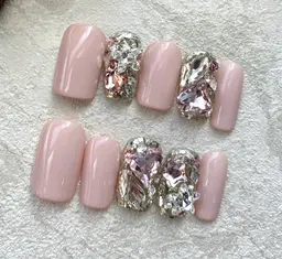 [自爪]埋め尽くしネイル+ワンカラー¥5580