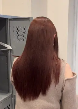 【すぐ予約⭕️19時​〜​】❤️暖色系ケアカラー🧡トリートメント付き