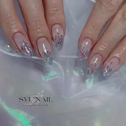 Hand🧡ワンカラーorラメグラ【長さだし】