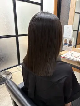 前髪縮毛矯正 カット