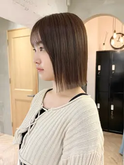 ☂️うねり対策☂️前髪ストレート＋似合わせカット