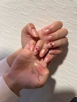 HAND Simple 定額♡2本アート【オフなし・ケア込み】