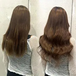 【人毛100％・上からのカラー可能！】バージンシルクエクステ50本＋エクステカット¥20000~