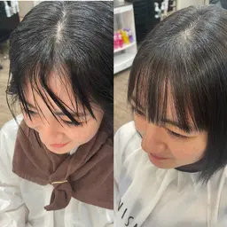 【🌟初回​〜​3回目まで使えるクーポン🌟】 前髪縮毛矯正＋似合わせカット＋オージュアトリートメント