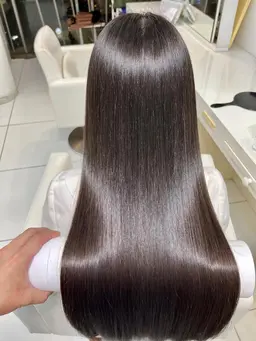 【最新技術のNo. 1髪質改善コース☆】メテオをつかった縮毛矯正（ネオメテオストレート）＆カラー＆トリートメント＋カット