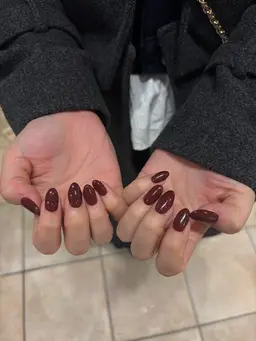 15日、16日限定‼️《長さ出し5mmまで》チップ10本必須 オフなしワンカラー🧁🤎