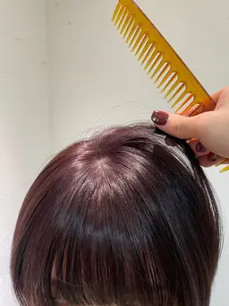 前髪のうねりが気になる方に🌀ポイント縮毛矯正✨