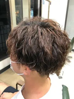 メンズカット＋スパイラルパーマ