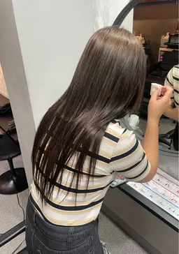 💫カット無料💫馴染ませカラー+最高級シールエクステ60本¥23900