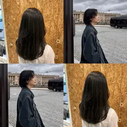 黒染めじゃない暗染め、濃いグレーカラーで輝＜透明感ブラックカラー（学割U24）🐈‍⬛🪄⛓🖤