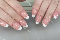 【スカルプ】チップ長さだし、ベース色付フレンチ☆ご新規ジェルオフ無料