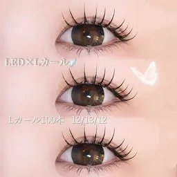 【新規限定クーポン✨️】LEDフラットラッシュ100~140本🎀(Lカール変更可･本数により値段変動致します)
