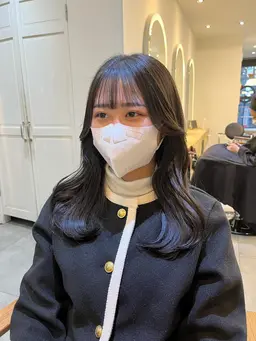 髪質改善inケアカラー+似合わせカット超音波クイックトリートメント