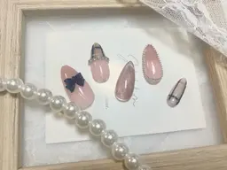 マグネットネイル🧲💅+補強ベース✨️