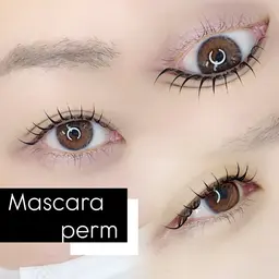 マスカラパーマ♥️韓国ではやりのカラートリートメントで仕上げるパーマです!