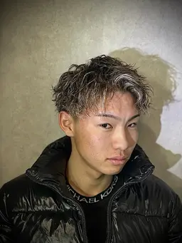 【ホワイトメッシュ】メンズカット＋ホワイトメッシュ＋1stepトリートメント