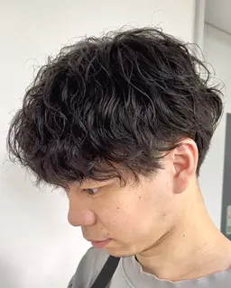 カット+スパイラルパーマ