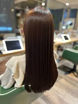 縮毛矯正🩵+髪質改善トリートメント♥️