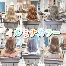 【フルカラー無料🌈】イルミナカラー+シャンプー+艶トリートメント🌈