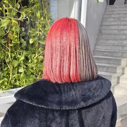 無制限♾️デザインカラー(ブリーチ込)+カット (補修トリートメント付き)