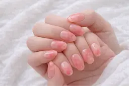 🌸春限定🌸韓国人気デザインふんわり桜ニュアンスネイル（オフ込み）✨新規限定 ¥300OFF → ¥8,190🉐