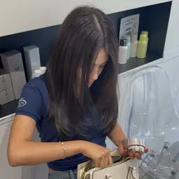 レイヤーカット&ワンカラー