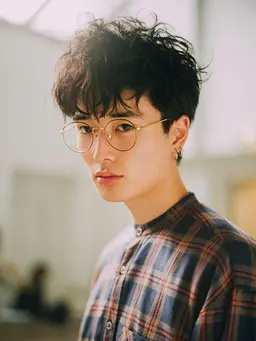 【SHINY】【地域最安値】メンズカット&ノーマルパーマ　お後シャンプー仕上げ料金込み