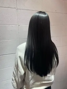 カット+酸性ストレート+髪質再生ケア
