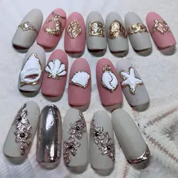 スペシャルアートデザインネイル💅　（手書きの特殊アートなのでお時間かかります）（ケア込み、初来店オフ無料）