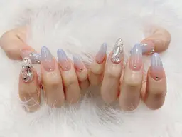 【ハンド/初回オフ無料】カラーグラデーション🍒400円までのパーツ2個プレゼント