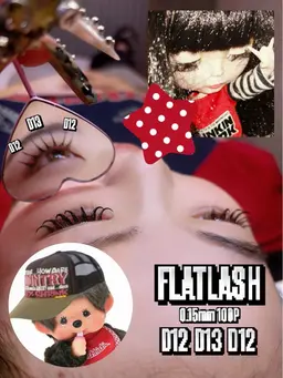 4/7🈳❗️【⟡.·*.マツエクモデル*.+ﾟ】 マツエク💞フラットラッシュ100本☆オフあり✨